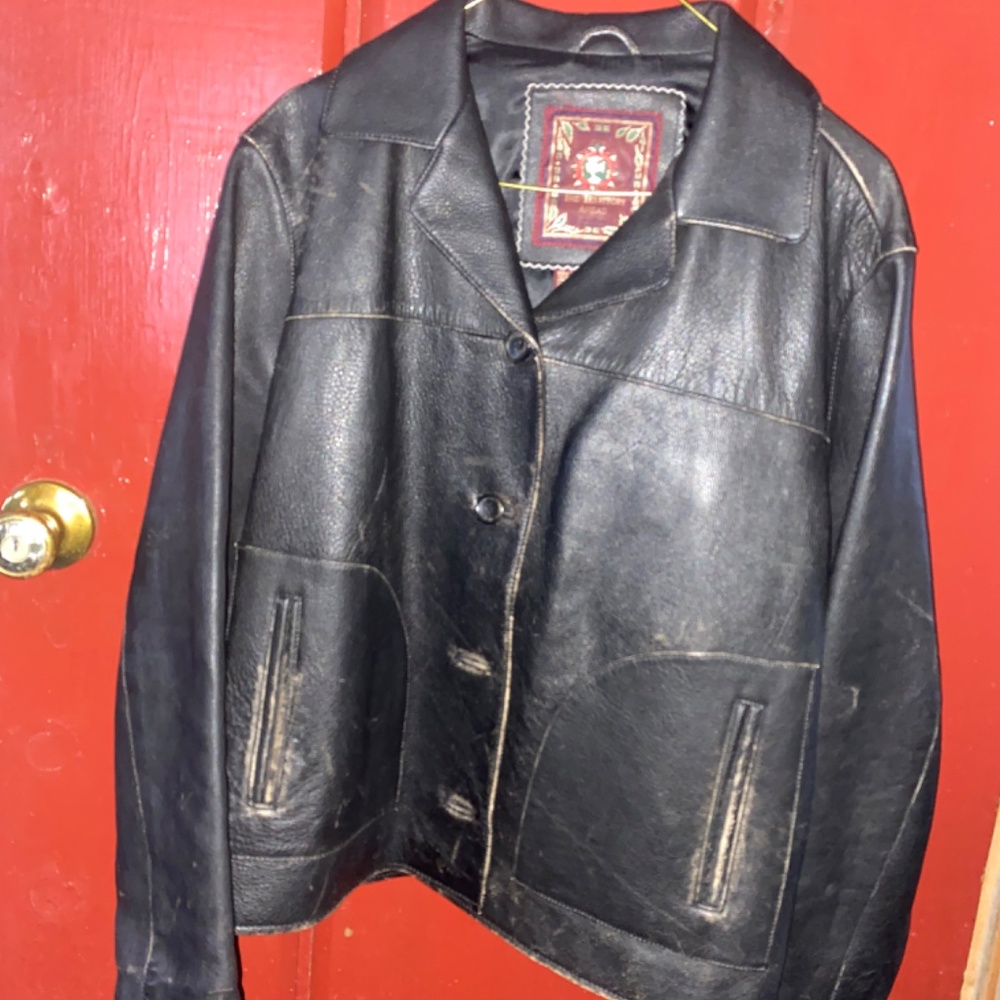 The Territory Ahead Leather Coat - Gem